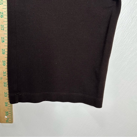 Eileen Fisher Womens Brown Straight Leggings Size Medium Stretch Pull On Pants - Picture 8 of 8